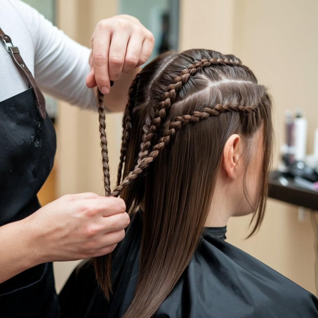 A stylish hairstyle showcasing modern trends